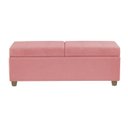 Ver imagem 2 de Recamier Bau Paris 1,20m Suede Rose - Clique Decor Clique decorações