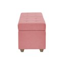 Ver imagem 4 de Recamier Bau Paris 1,20m Suede Rose - Clique Decor Clique decorações