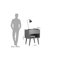 Ver imagem 4 de Mesa de Cabeceira Villare Camarú 100% Mdf / Robel Móveis