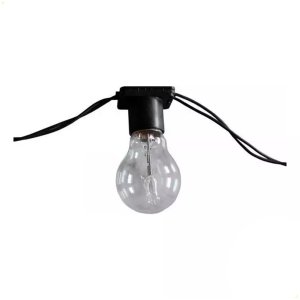 10 Metros Varal de Luzes Festão Cordão Soquete E27 Bivolt
