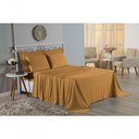 Ver imagem 4 de Jogo de Cama Casal Viúva Nobre 4 Peças Malha 100% Algodão - Cobre