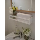 Ver imagem 2 de Prateleira Nicho Banheiro Cosméticos Perfume 40cm 4 Peças