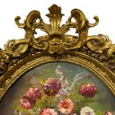 Ver imagem 4 de Quadro Decorativo Clássico com Moldura Entalhada e Óleo sobre Tela 121x97x8cm