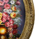 Ver imagem 6 de Quadro Decorativo Clássico com Moldura Entalhada e Óleo sobre Tela 121x97x8cm