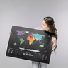 Mapa Mundi Raspadinha Black Edition - Fun Trip - 1