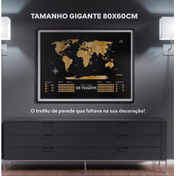 Mapa Mundi Raspadinha Black Edition - Fun Trip - 9