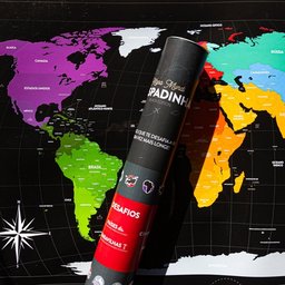 Mapa Mundi Raspadinha Black Edition - Fun Trip - 2