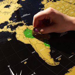 Mapa Mundi Raspadinha Black Edition - Fun Trip - 5