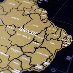 Mapa Mundi Raspadinha Black Edition - Fun Trip - 3