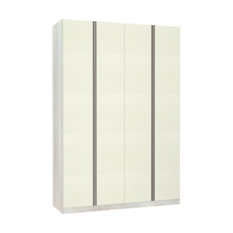 Guarda-roupa Solteiro Luciane 4 Portas 3 Gavetas Prime Plus 160 Cm