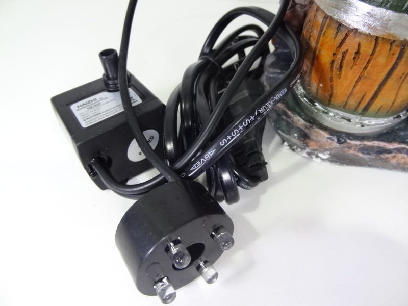 Fonte Decorativa com Bomba Água, Led e Cristal -110V - 3
