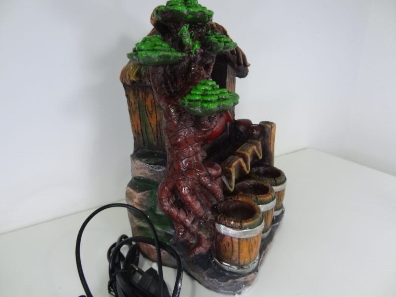 Fonte Decorativa com Bomba Água, Led e Cristal -110V - 5