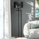 Ver imagem 3 de Luminária Salone Industrial Aço Carbono Preto Cúpula Tecido - Preto