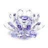 Flor de Lótus Decorativa de Vidro Cristal 10 cm Cor Violeta - 2