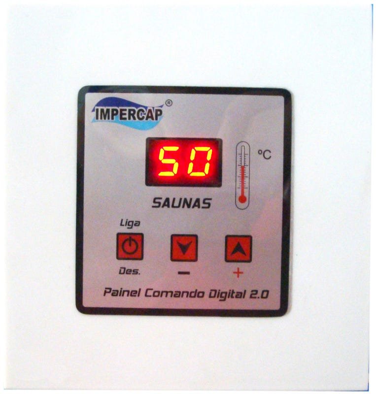 Sauna Vapor Elétrica 18kw Inox 32m³ Comando Digital Impercap - 1