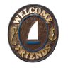 Placa de parede em resina - Welcome Friends Náutico - 1