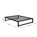 Ver imagem 3 de Cama de Casal Turca para Colchão Box em Ferro Yescasa Preto