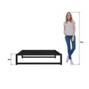 Ver imagem 4 de Cama de Casal Turca para Colchão Box em Ferro Yescasa Preto