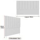 Ver imagem 3 de Cabeceira para Cama Box Queen 160cm Cory Bouclé Off White - Sallar Home