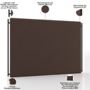 Ver imagem 3 de Cabeceira Cama Box King 195cm Estofada Goya P05 Veludo Marrom - Lyam Decor