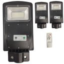 Ver imagem 1 de Luminaria Solar Poste 60w Led Rua Kit 3 Und Controle e Sensor de Movimento Jardins Areas Externas