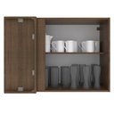 Ver imagem 5 de Armário Aéreo de Canto Glamy 1 Porta Rustic e Branco Madesa