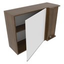Ver imagem 7 de Armário Aéreo de Canto Glamy 1 Porta Rustic e Branco Madesa