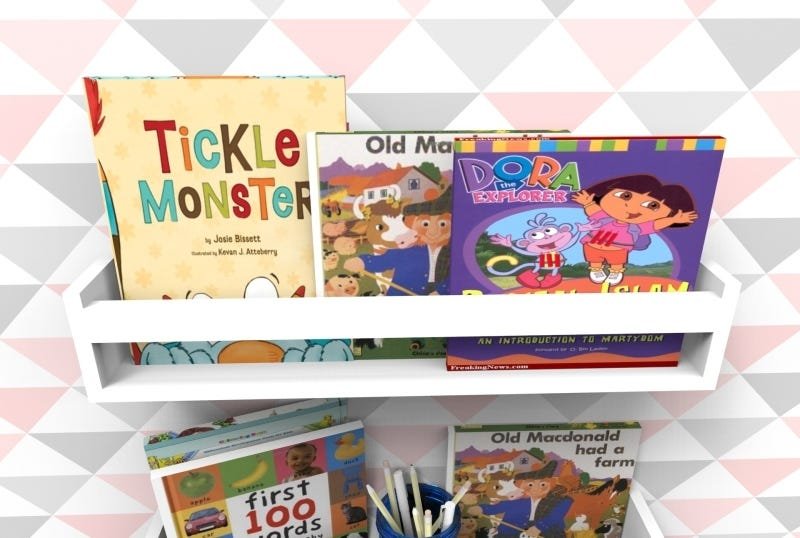 Prateleira para Livros Infantil Montessoriano 60cm - 4 Peças - 7
