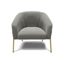 Ver imagem 3 de Cadeira Sala de Jantar Pé de Ferro Dourado Kit 2 Stella Suede D03 - D\'rossi Cor Grafite