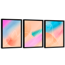 Ver imagem 1 de Quadro Decorativo Trio Abstrato Pintura Colorida