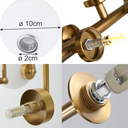 Ver imagem 2 de 7 Globos Vidro 10cm Esfera Bola Soquete G9 Rosca Bocal Jabuticaba Gimpo 7x-gl10