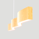 Ver imagem 3 de Lustre Madeira Retangular Linear Led Integrado 98cm -snk 01 - Tauari Bf