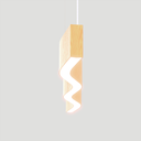 Ver imagem 4 de Lustre Madeira Retangular Linear Led Integrado 98cm -snk 01 - Tauari Bf