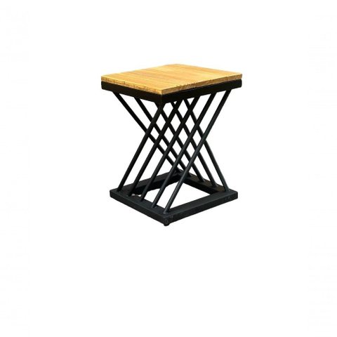 Banqueta Baixa Z P/ Cozinha ou Area Externa 45cm 35x45x35 Preto