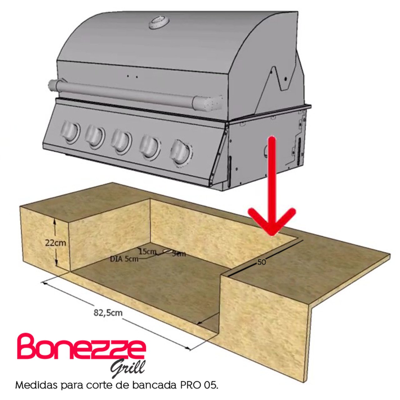 Combo Churrasqueira À Gás Bonezze Pro 5 + Chapa + Espeto(gás Glp ou Botijão) - 7