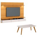 Ver imagem 1 de Painel Suspenso Decore 2.2 com Mesa de Centro Classic Nature Off White - Imcal