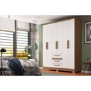 Ver imagem 4 de Guarda-roupa 6 Portas 3 Gavetas Decibal - Rp3636