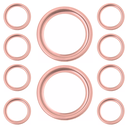 Ver imagem 1 de Kit C/10 Porta Grelha Ralo Redondo 15x15 Suporte Inox Rose