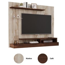Painel Para Tv Até 50 Polegadas Mdf Valencia Plus Permobili Rústico/Café - 5