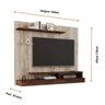 Painel Para Tv Até 50 Polegadas Mdf Valencia Plus Permobili Rústico/Café - 4