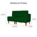 Ver imagem 4 de Poltrona Decorativa Alice Pés Trapézio Suede Verde - Ds Estofados