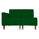 Ver imagem 1 de Poltrona Decorativa Alice Pés Trapézio Suede Verde - Ds Estofados