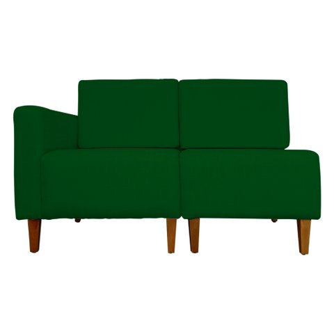 Poltrona Decorativa Alice Pés Trapézio Suede Verde - Ds Estofados