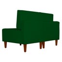Ver imagem 2 de Poltrona Decorativa Alice Pés Trapézio Suede Verde - Ds Estofados