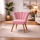 Ver imagem 1 de Poltrona Recepção Luxo Design Moderno Conforto Pétala Suede:suede Rosa