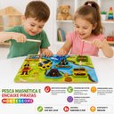 Ver imagem 3 de Brinquedo Jogo de Pesca Magnética e Encaixe Piratas Infantil