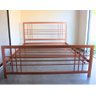 Cama Casal Robusta Aço Ferro Tamanho Padrão 138cmx188cm Cor Rosê Estilo Industrial Mobbili Ca-04 - 3