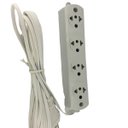 Ver imagem 1 de Extensão Elétrica Filtro de Linha 4 Tomadas 5 Metros Régua