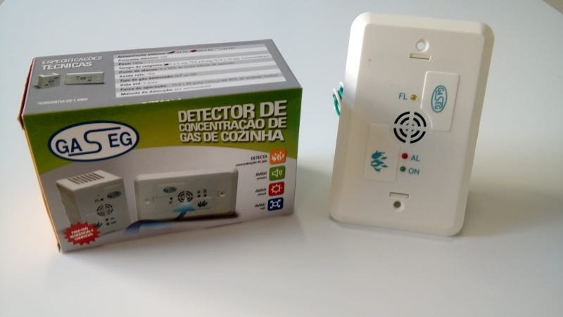 Detector de Vazamento/Concentração de Gás GLP - Visual Rele - E ...