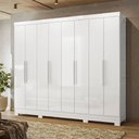 Ver imagem 3 de Guarda Roupas Casal 8 Portas 4 Gavetas Diplomata Moval Branco